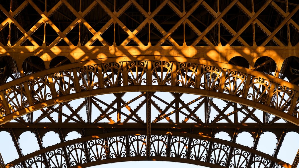 Eiffel Tower metallic lace